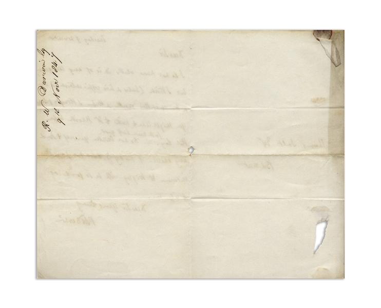 Robert Darwin Autograph Letter Signed Regarding Charles Darwin's Financial Obligations